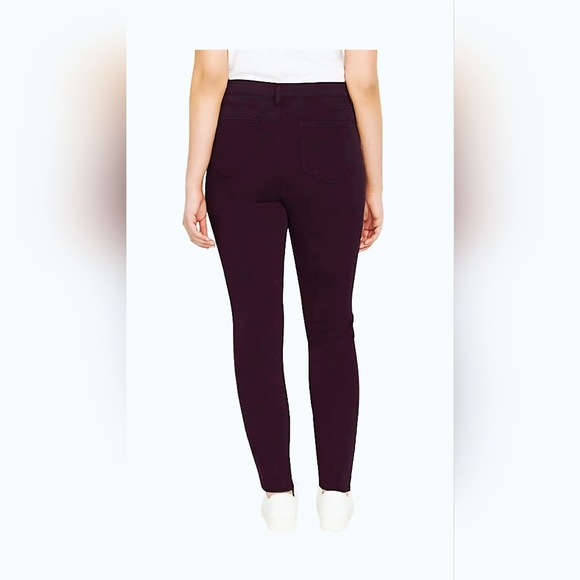 EUC Buffalo Britton Hannah High Rise Soft Stretch Pants in Deep Purple - Picture 2 of 12